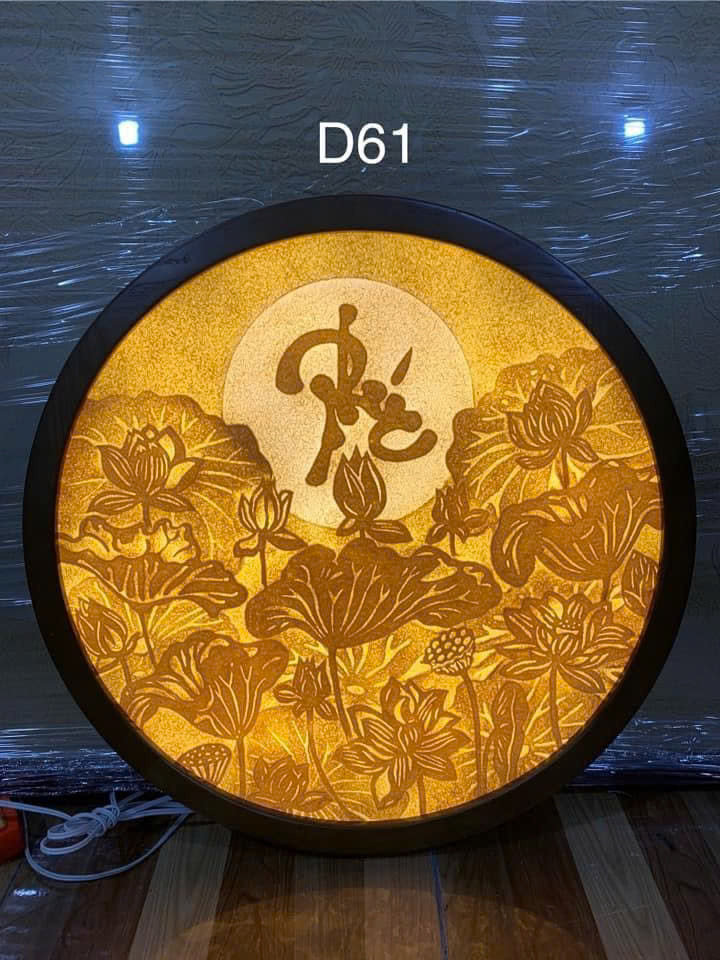 Tranh Trúc Chỉ Thủ Công Tròn – TP 52