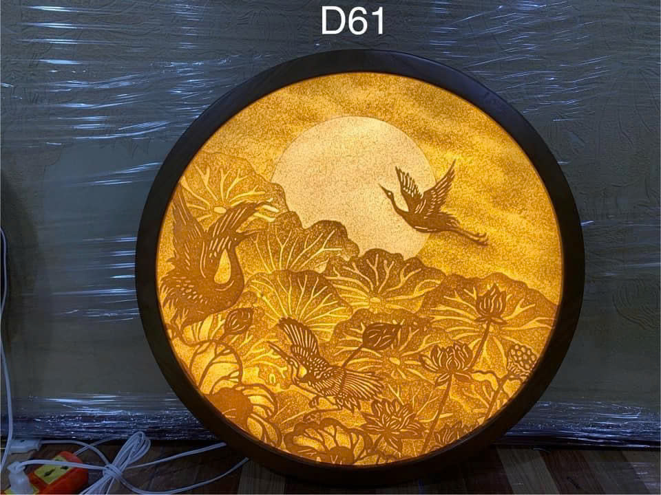 Tranh Trúc Chỉ Thủ Công Tròn – TP 88