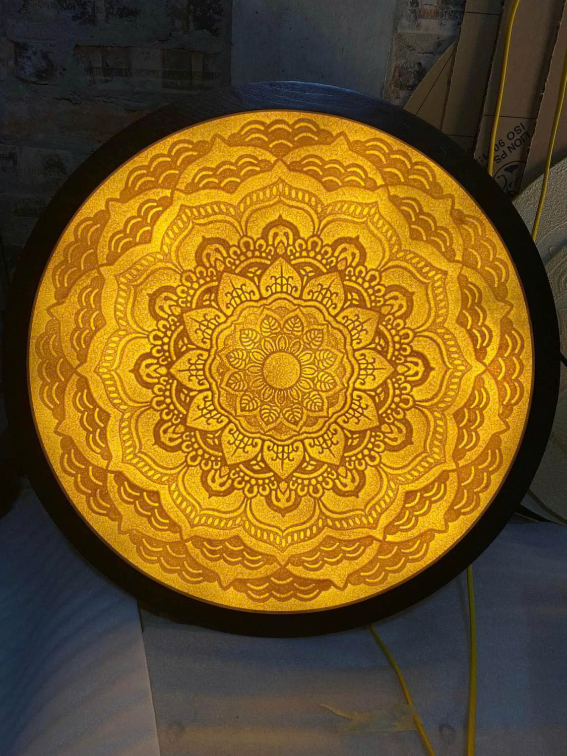 Tranh Trúc Chỉ Thủ Công Tròn - TP 97