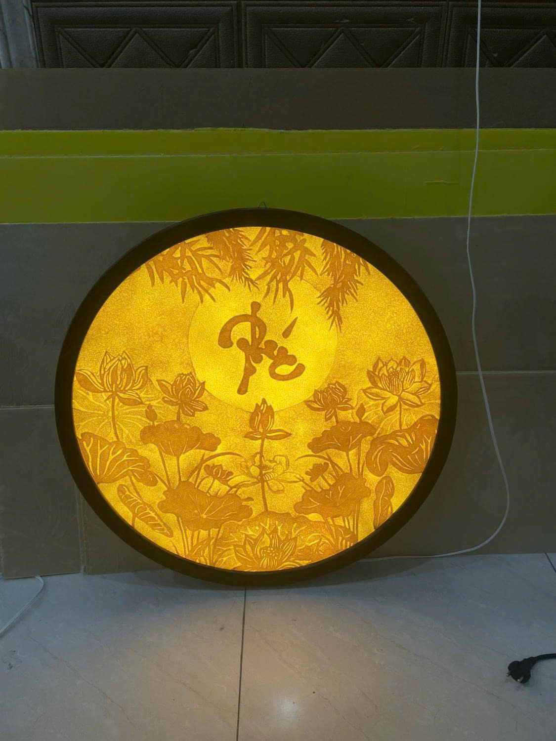 Tranh Trúc Chỉ Thủ Công Tròn – TP 65