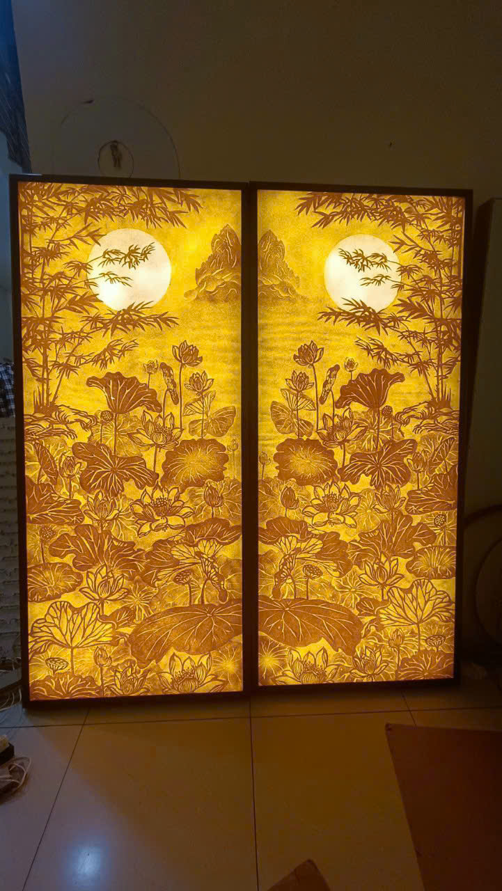 Tranh Trúc Chỉ Thủ Công - TP113