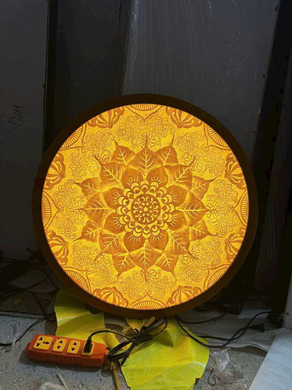 Tranh Trúc Chỉ Thủ Công Tròn – TP 63