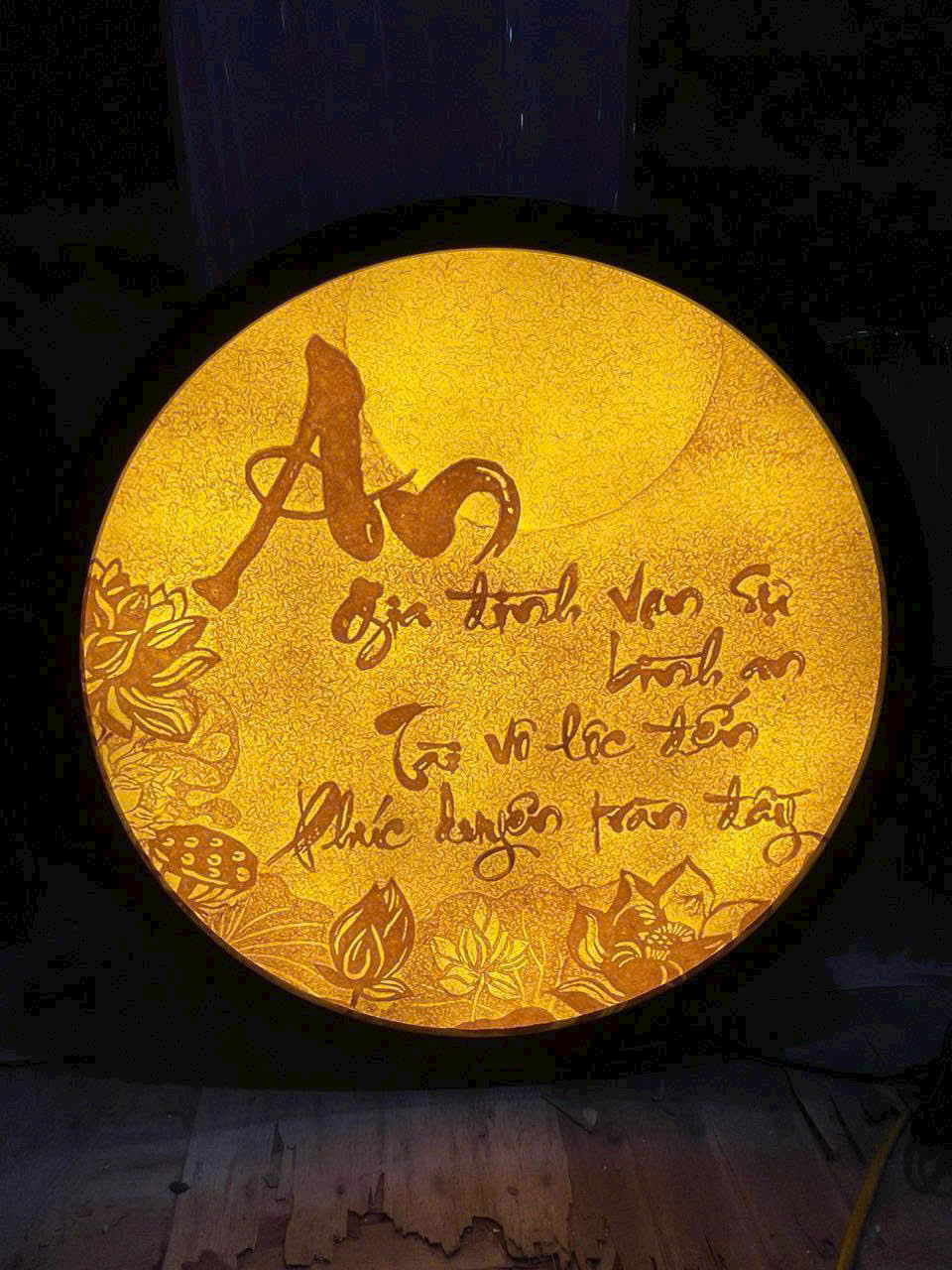 Tranh Trúc Chỉ Thủ Công Tròn - TP 86