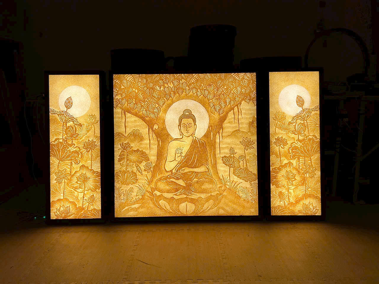 Tranh Trúc Chỉ Thủ Công - TP255