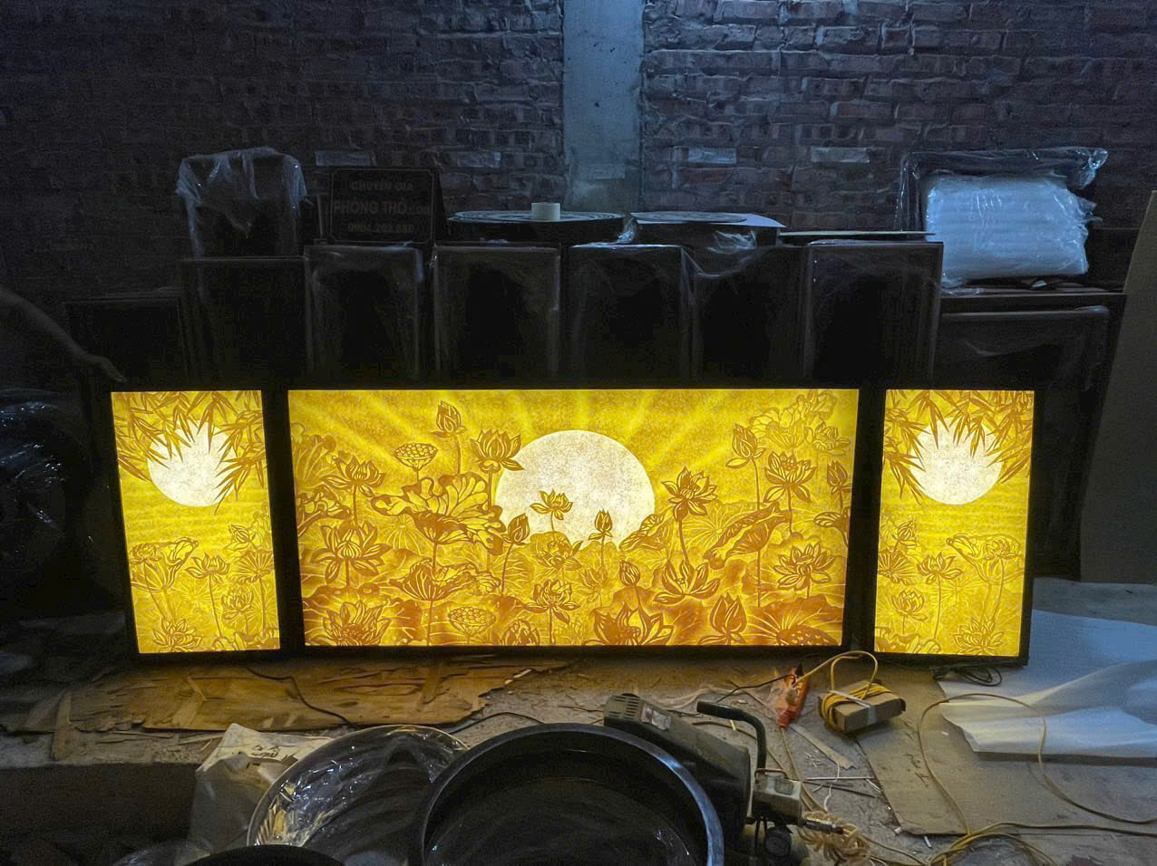 Tranh Trúc Chỉ Thủ Công - TP258