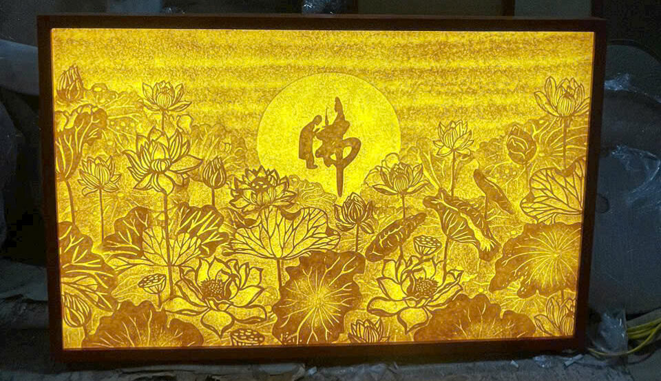 Tranh Trúc Chỉ Thủ Công - TP422