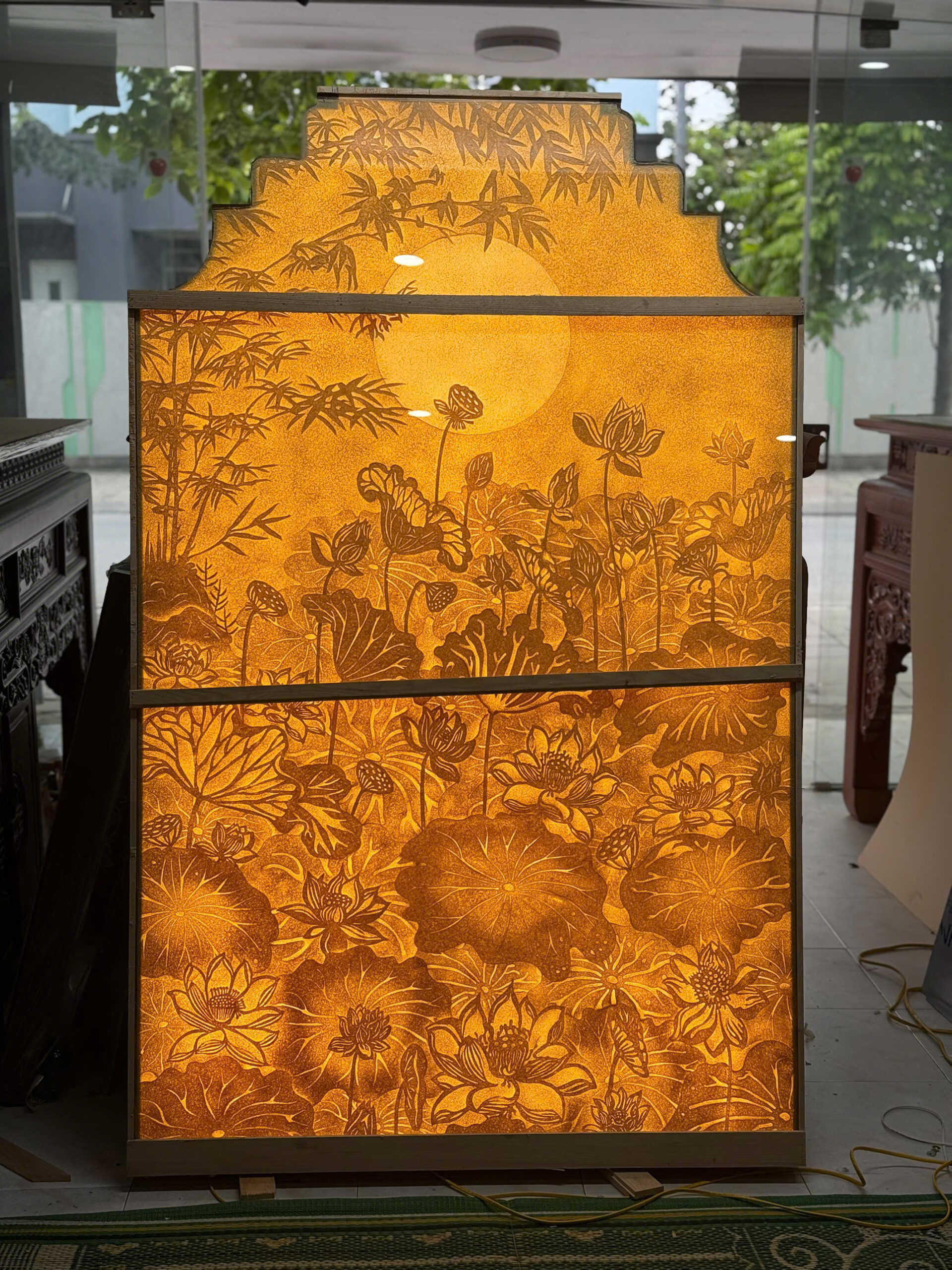 Tranh Trúc Chỉ Thủ Công - TP226