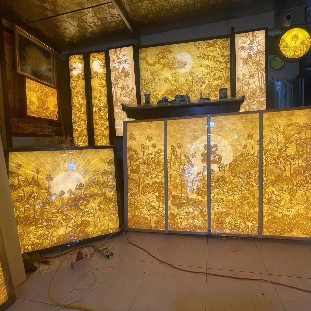 Tranh Trúc Chỉ Thủ Công - TP56